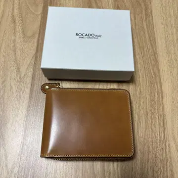 ROCADO 로카도 쉘 코도반 지퍼 2단 폴더형 지갑