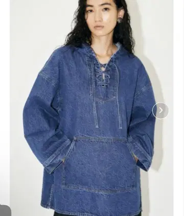 MOUSSY 데님 블루 멕시칸 후드티
