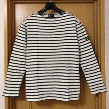 파리게이츠 보더 긴팔 티셔츠 컷소매 롱T 바스크 셔츠