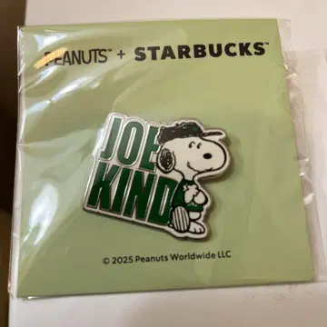 스벅 스누피 핀 배지 PEANUTS + STARBUCKS 그린