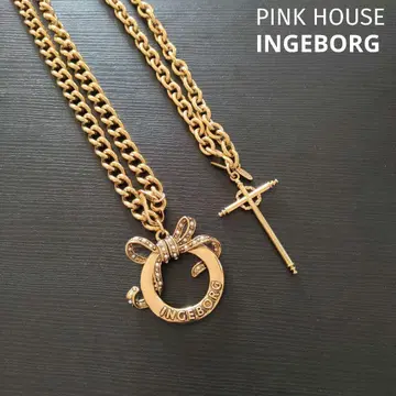 PINK HOUSE INGEBORG 체인 벨트 목걸이 참