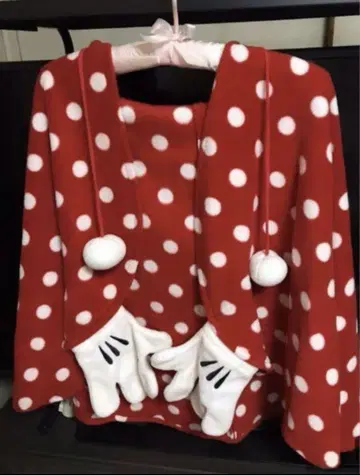 디즈니 미니 담요 후드 부착 망토 판초