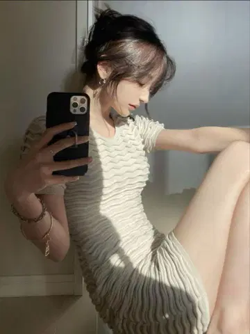 melt the lady 미니 원피스