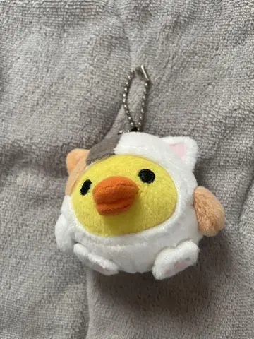 San-X 키이로이토리 고양이 마스코트 키링 봉제 인형 리락쿠마