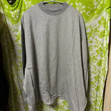 is-ness BALLOON STRIPES LONG SLEEVESHIRT