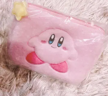 에스케이재팬 별의 커비 푹신푹신 미니 파우치 웃으며