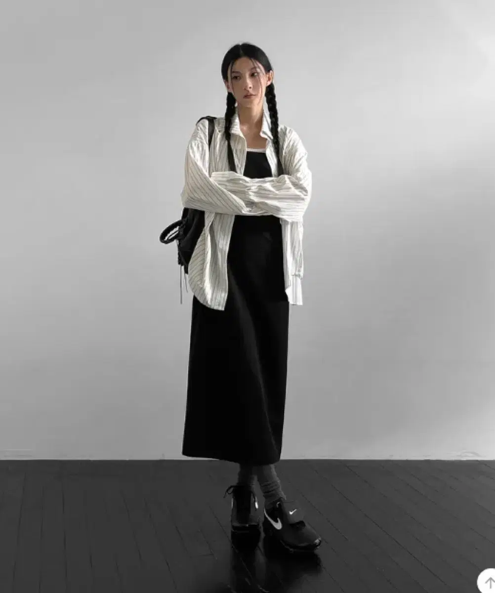블랙업 오브히 스트라이프 오버핏 셔츠 캐주얼 데일리룩 강추