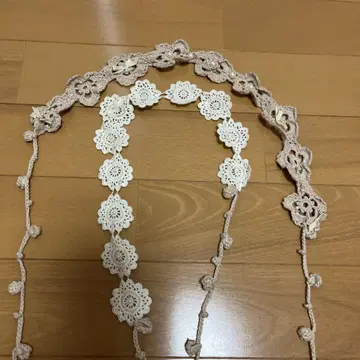 핑크하우스 니트 목걸이
