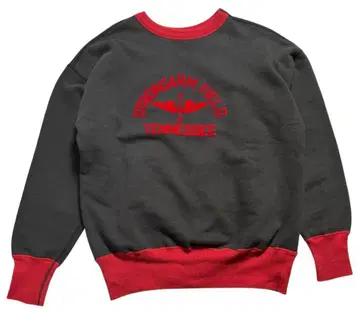 웨어하우스 죤 그라코 크루넥 맨투맨 스웨트 블랙/레드 XL