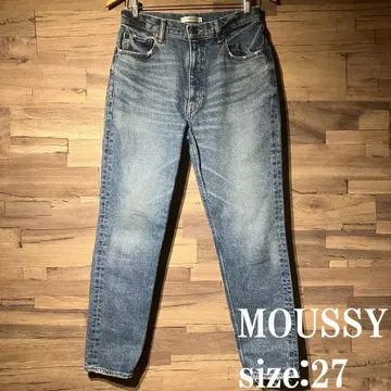 MOUSSY 마우지 데님 청바지/세로로 떨어짐/여성용 사이즈 27