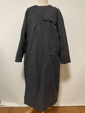nest Robe 수피마 코튼 노카라 코트 2018년 가을