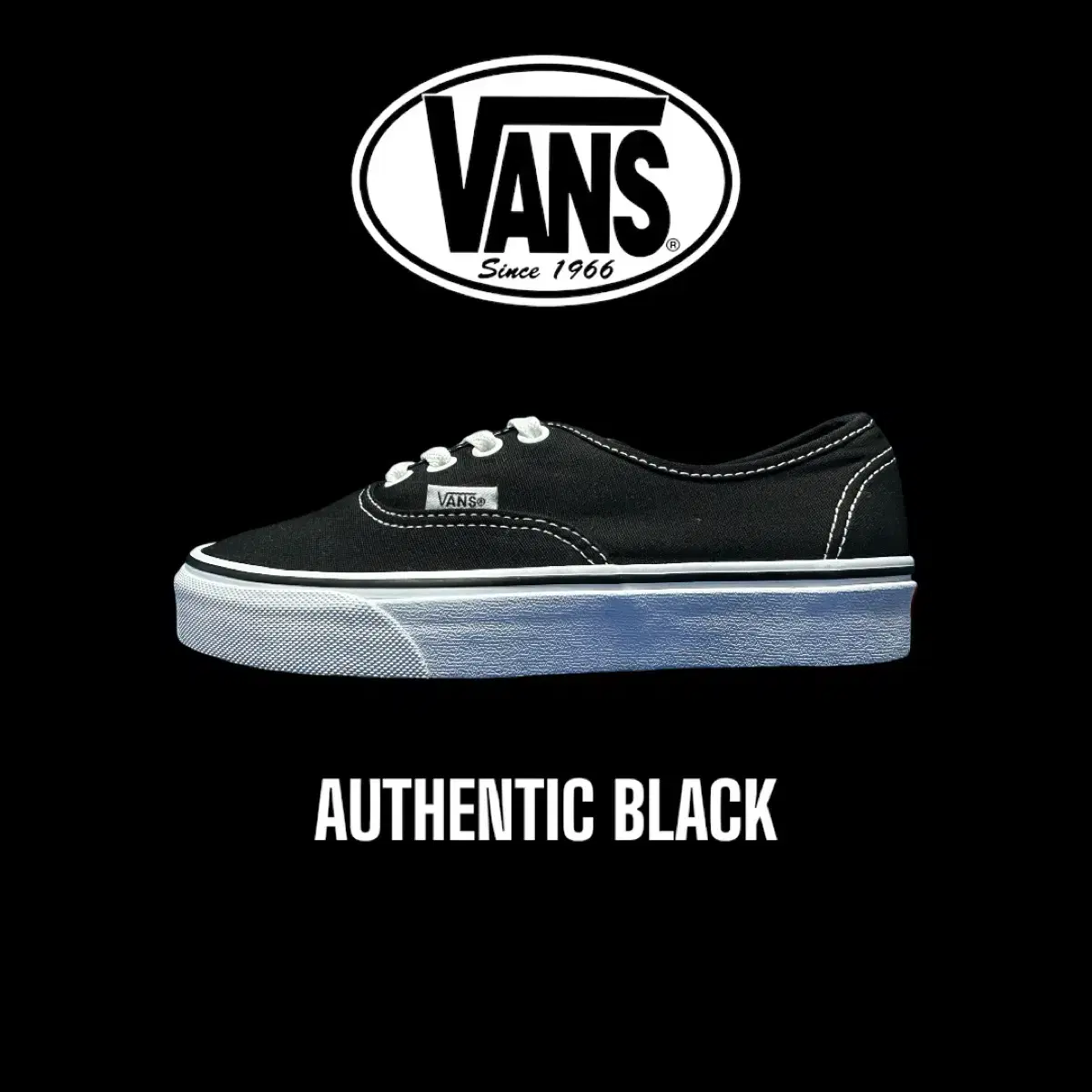 [230mm] 반스 어센틱 블랙 Vans