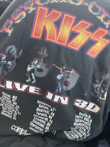 KISS 사이코 서커스 빈티지 T