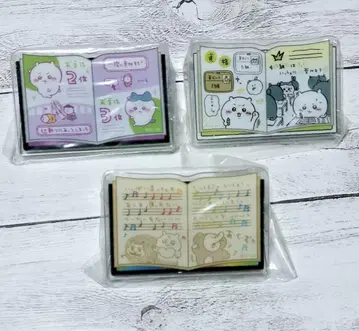 치이카와(먼작귀) mitamemo 북클립 풀 뽑기 퀴즈 등 3점