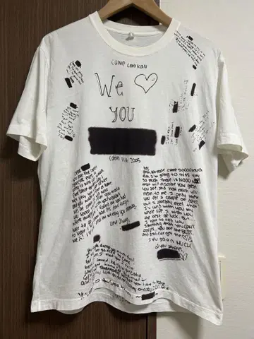 더블렛 ANONYMOUS SIGN PRINTED T-SHIRT S