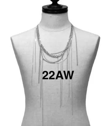 새상품 22AW 불규칙 체인 목걸이