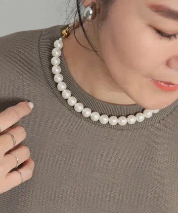 빔즈 펄 초커 목걸이