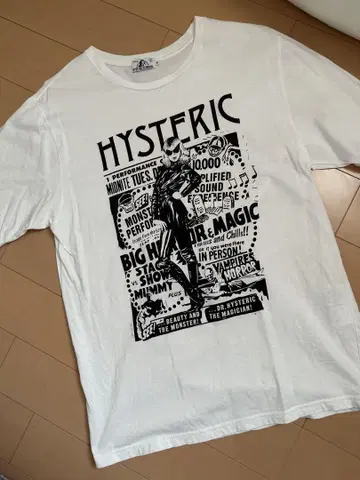HYSTERIC 그래픽 티셔츠 화이트