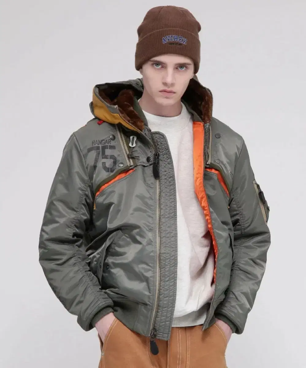 (1회 착용) 아비렉스 ma-1 remodel 일본 한정판 L