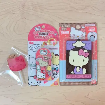 산리오 초콜릿 마스코트 참 캐릭터 파키 거울 캔디 키티