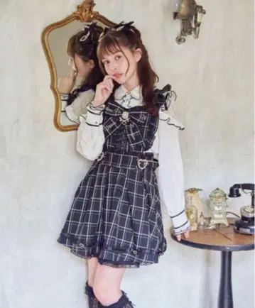 리즈리사 백 카슈쿨 에이프런 쟈니스카 체크