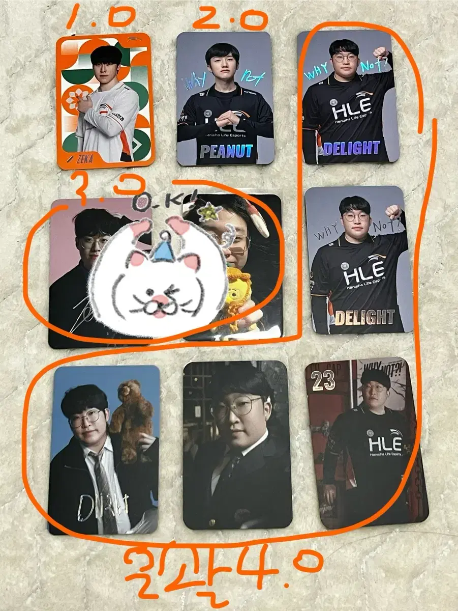 한화생명e스포츠 제우스 피넛 딜라이트 포카 판매합니다!