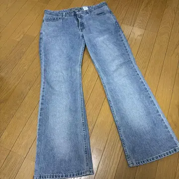 SILVERTAB 부츠컷 데님 라이트 블루