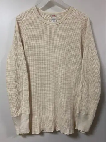 Healthknit 아이보리 와플 써멀 니트