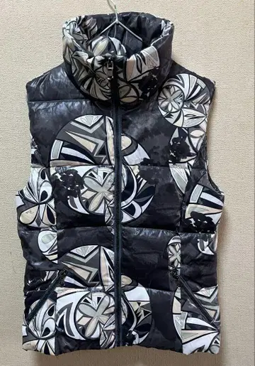 EMILIO PUCCI/에밀리오 푸치/다운 베스트/블랙 앤 그레이
