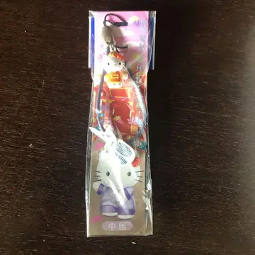 새상품 레트로 레어 헬로키티 스트랩 중국 한정판