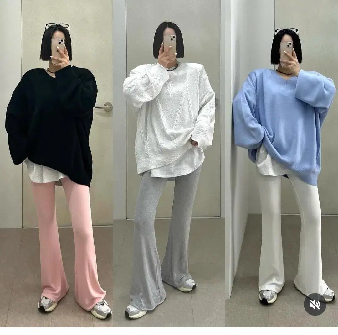 (새상품)수리팬츠  화이트