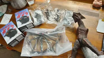 대괴수 가메라 탄생 40주년 기념 대형 가오스와 소형 가오스의 3체 세트