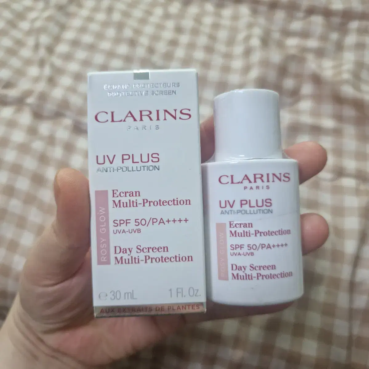 새제품) 클라랑스 로지글로우 썬크림 30ml