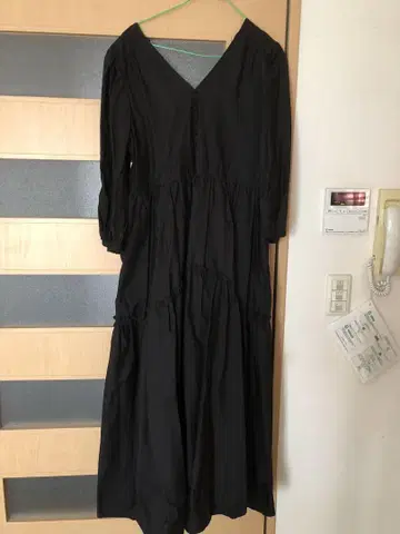 미사용 이데알루체 코튼 티어드 원피스