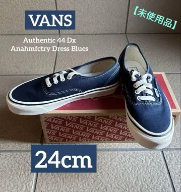 반스 오센틱 44 DX 애너하임 스니커즈 네이비 24cm