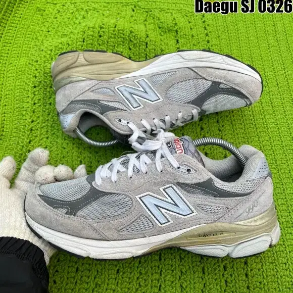 270 뉴발란스990 V3 그레이 스니커즈 운동화