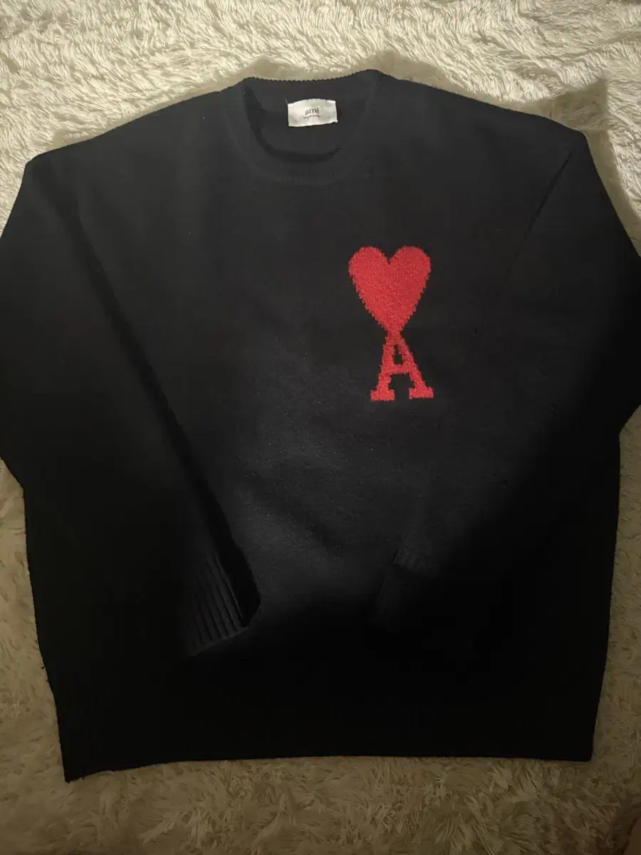 [L] 아미 빅로고 하트로고 니트