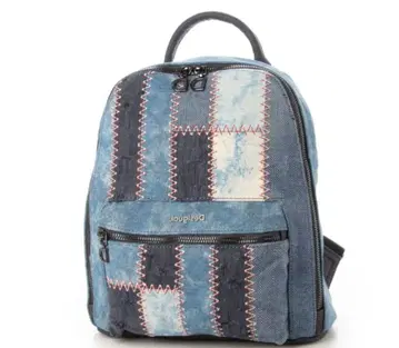 새상품 Desigual 데님 패턴 백팩