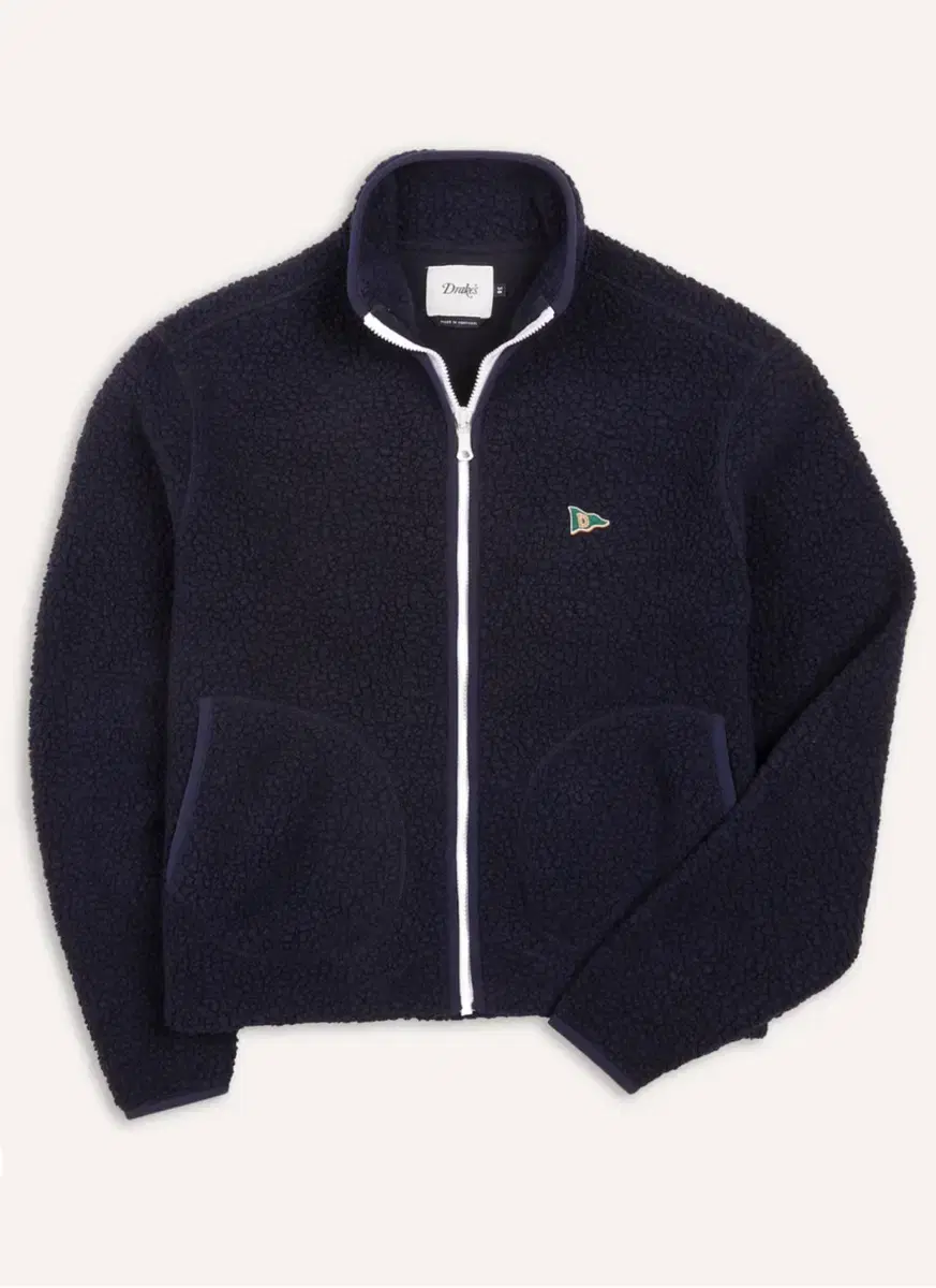 드레익스 플리스 drake's fleece navy 38size