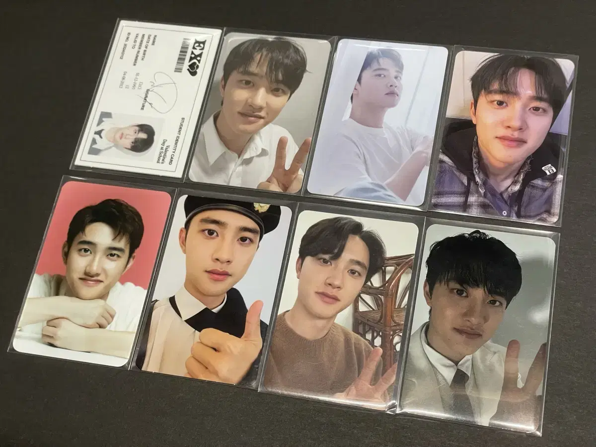엑소 도경수 디오 포카 8장 일괄판매