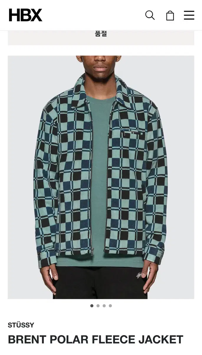 스투시 Stussy Brent Polar Fleece Jacket