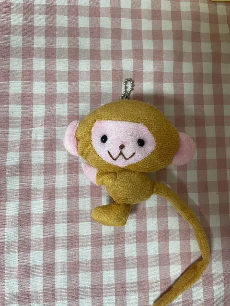 긴꼬리 아기원숭이 인형 키링