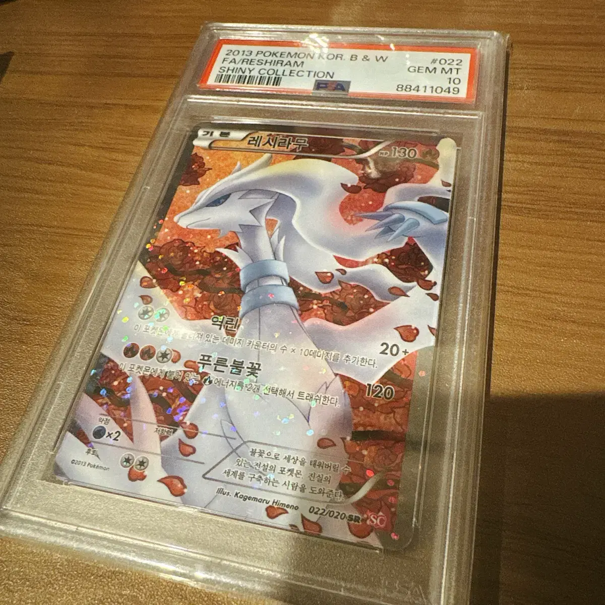 4월배송)2013 PSA10 포켓몬카드 등급 레시라무 샤이니 컬렉션