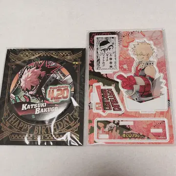 나의 히어로 아카데미아 명장면 디오라마 피규어 생일 캔뱃지 바쿠고 카츠키