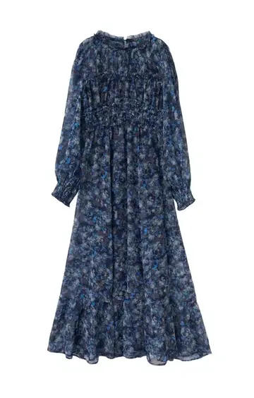 코코딜 프릴 디자인 플라워 프린트 원피스.