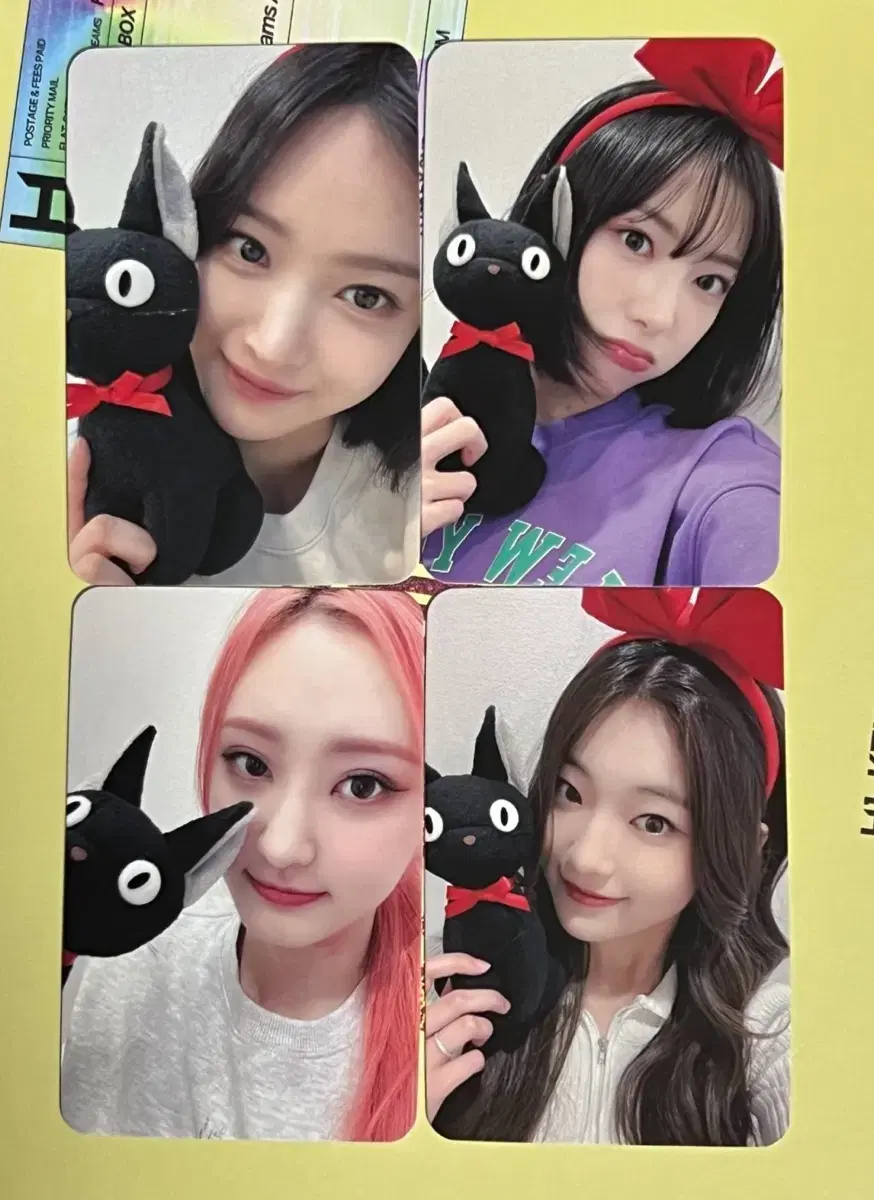 하이키 디마뮤 특전 포카 미공포 세트