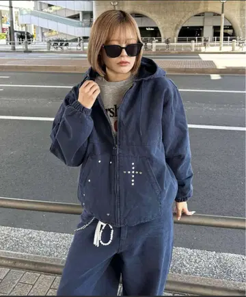 스터드 덕 자켓, 스터드 코튼 팬츠, 셋업