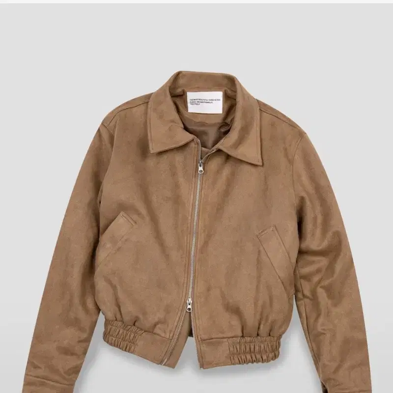 Places Studio Vegan Leather Overfit Blouson [Brown] #가죽