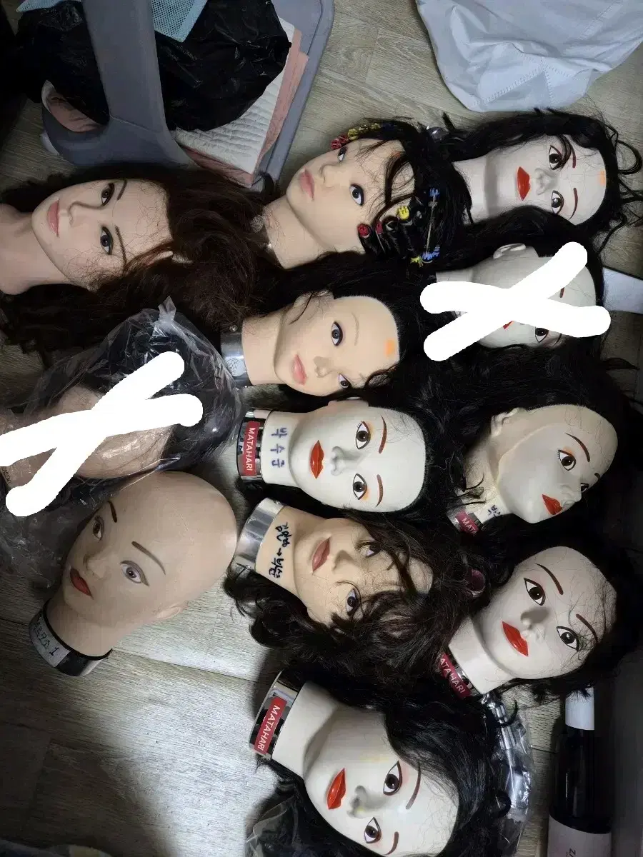 미용 마타하리,준오 국가고시용 통가발 새상품 섞여있음