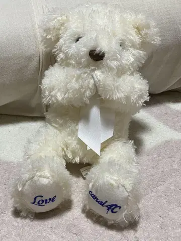 가격 인하 오르골 포함 화이트 곰 봉제 인형 Love canal4C